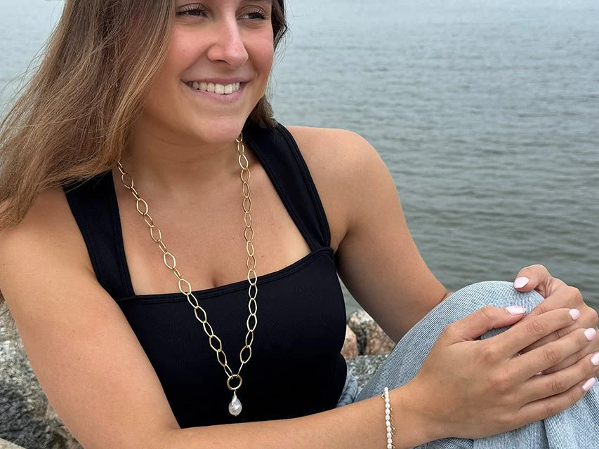 Baroque Pearl Pendant - Image 4