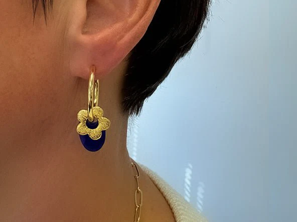 Bubble Flower Earring Charms - Image 3