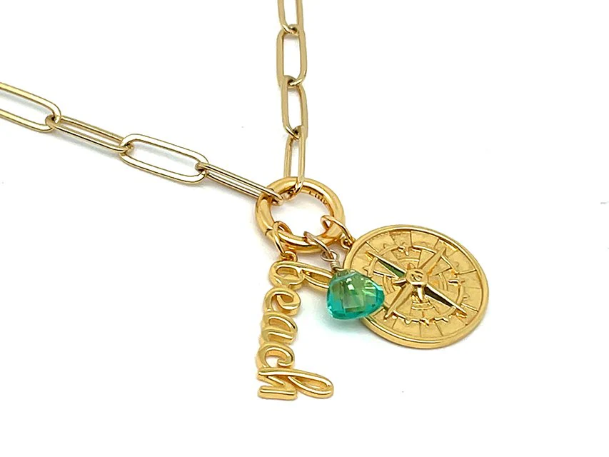 Elegant Beach Word Pendant - Image 4