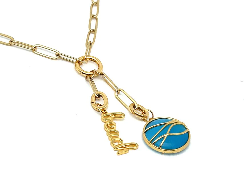 Elegant Beach Word Pendant - Image 5