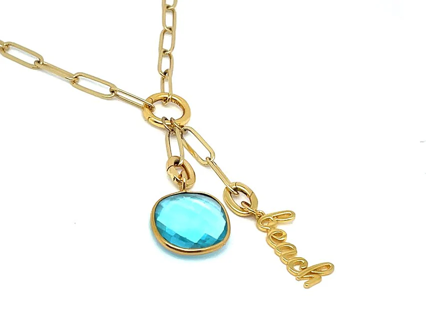 Elegant Beach Word Pendant - Image 6