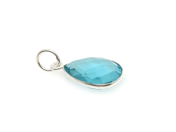 Eye Catching Teardrop | Aqua Blue Quartz - Image 3