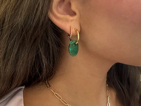 Large Colorful Teardrop Earring Charms - Image 4