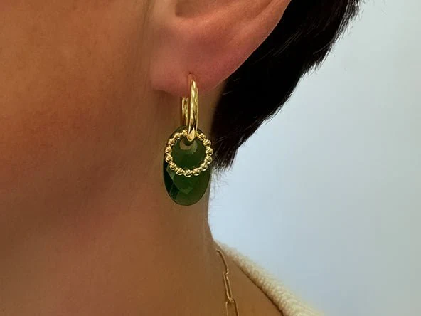 Large Colorful Teardrop Earring Charms - Image 5