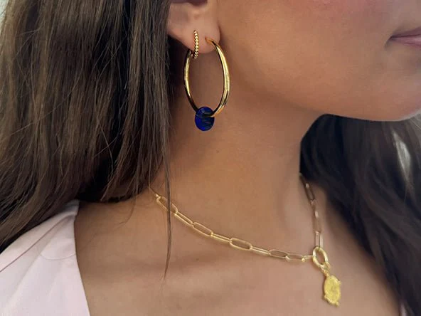 Large Hoop Earrings - Image 3