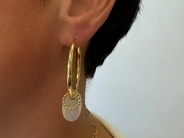 Large Hoop Earrings - Image 9