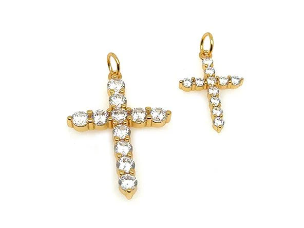 Large Sparkling Cross Pendant - Image 4