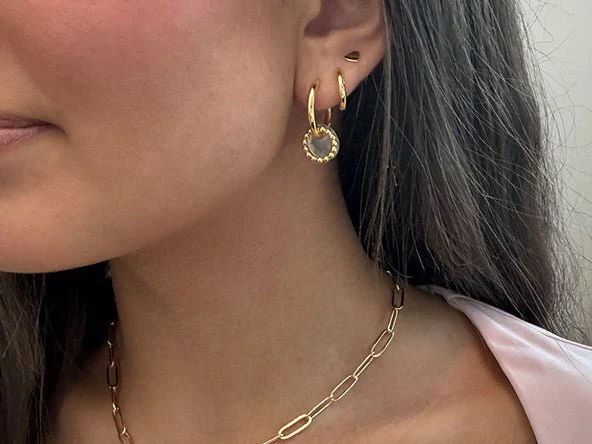 Small Colorful Teardrop Earring Charms - Image 4