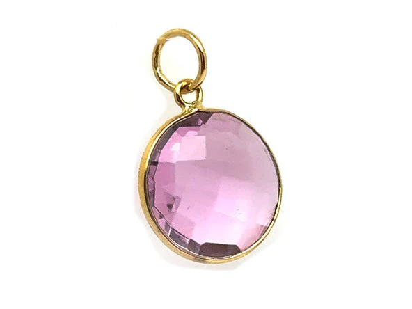 Sparkling Round Birthstone Pendants - Image 26