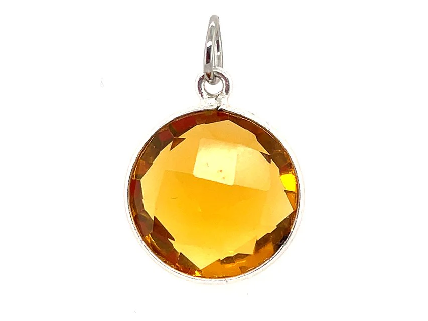 Sparkling Round Birthstone Pendants - Image 29