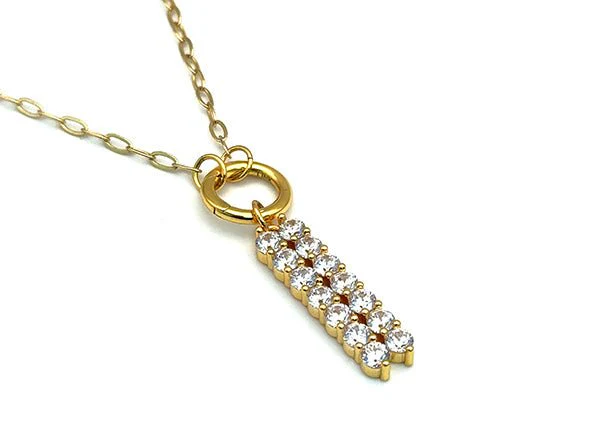 Sparkling Rectangle Pendant - Image 3