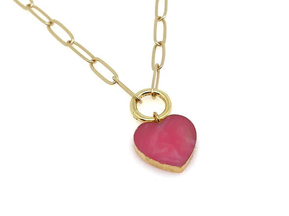 Timeless Heart Pendant | Natural Rhodochrosite - Image 7