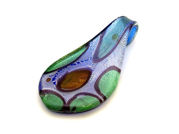 Vintage | XL Glass Teardrop Pendant - Image 3
