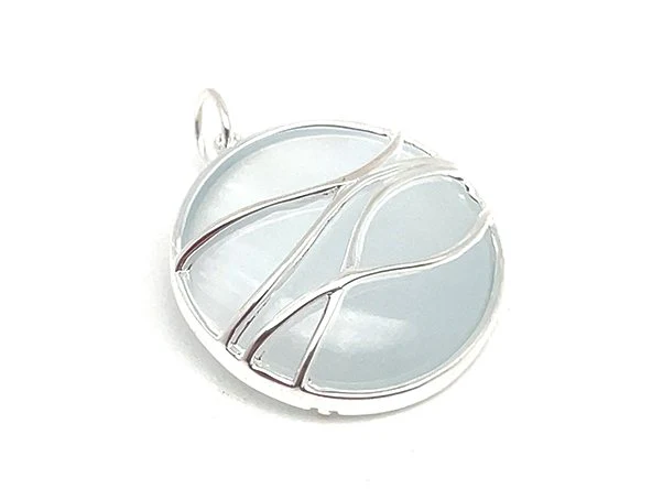 White Ocean Wave Pendant - Image 6